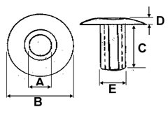 Bujes Plasticos Medidas Dimensiones