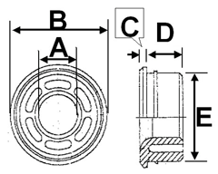 Bujes Plasticos Medidas Dimensiones