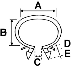 Grampas de Plastico Medidas Dimensiones